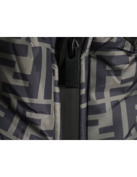 Fendi monogram FF full print cotton zipper jacket,Fendi