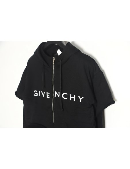 Givenchy heavy-tech knitted sweater patchwork jacket,Givenchy