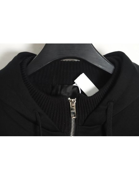 Givenchy heavy-tech knitted sweater patchwork jacket,Givenchy