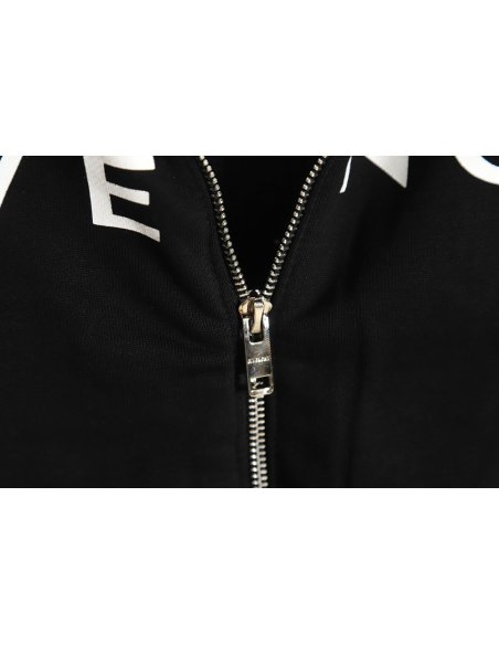 Givenchy heavy-tech knitted sweater patchwork jacket,Givenchy