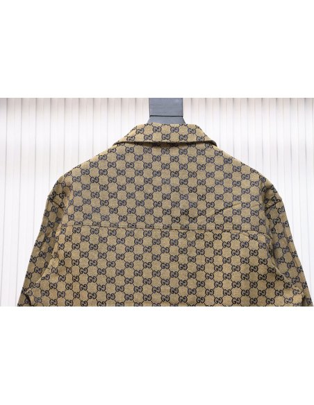 Gucci Double G all over print multi-pocket lapel jacket TSK1,Gucci