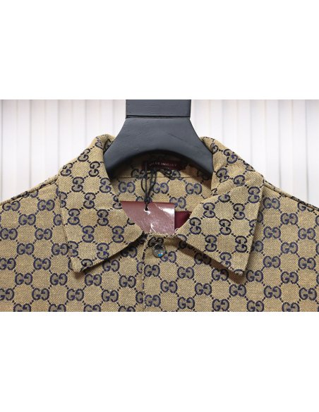 Gucci Double G all over print multi-pocket lapel jacket TSK1,Gucci