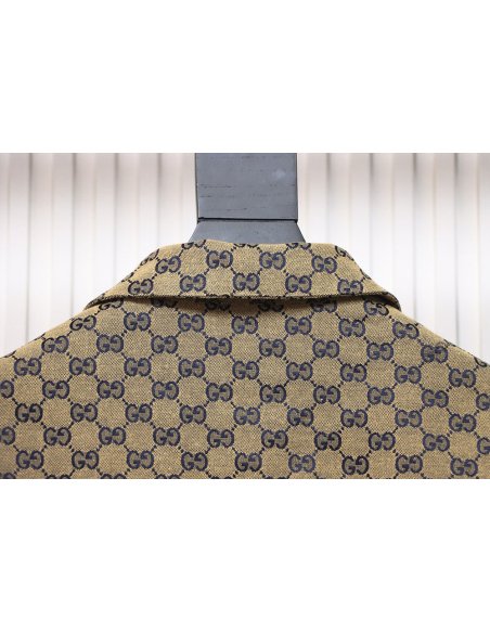 Gucci Double G all over print multi-pocket lapel jacket TSK1,Gucci