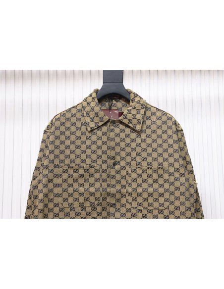 Gucci Double G all over print multi-pocket lapel jacket TSK1,Gucci